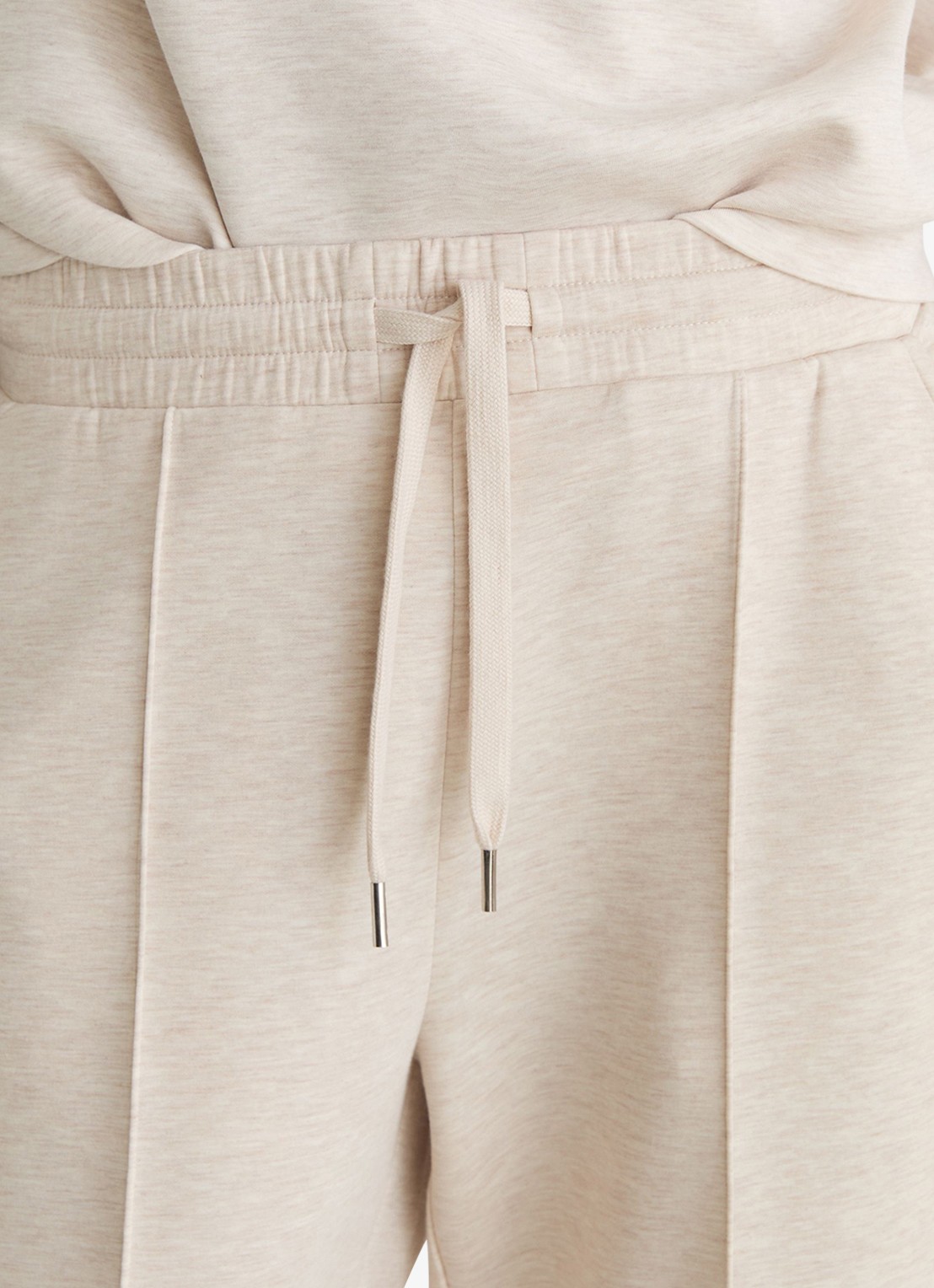 Reiss Jemma high waist wide fit joggingbroek met steekzakken - detail 4 beige