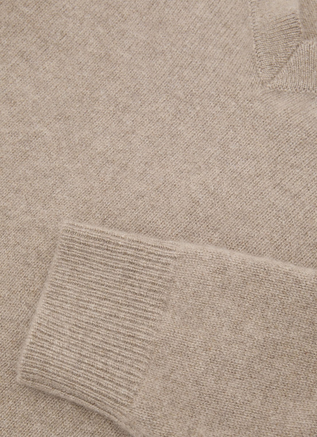 Reiss Jenna fijngebreide trui van kasjmier - detail 4 beige
