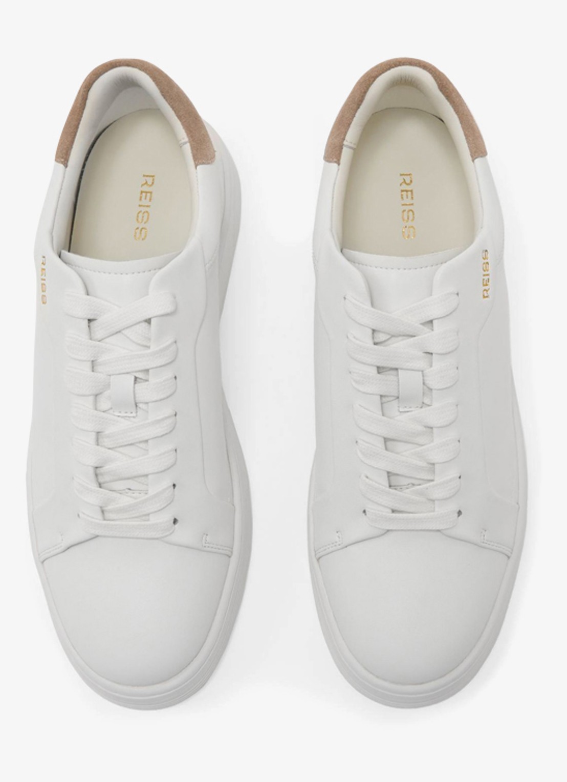 Reiss Jessie sneaker van leer - detail 4 wit