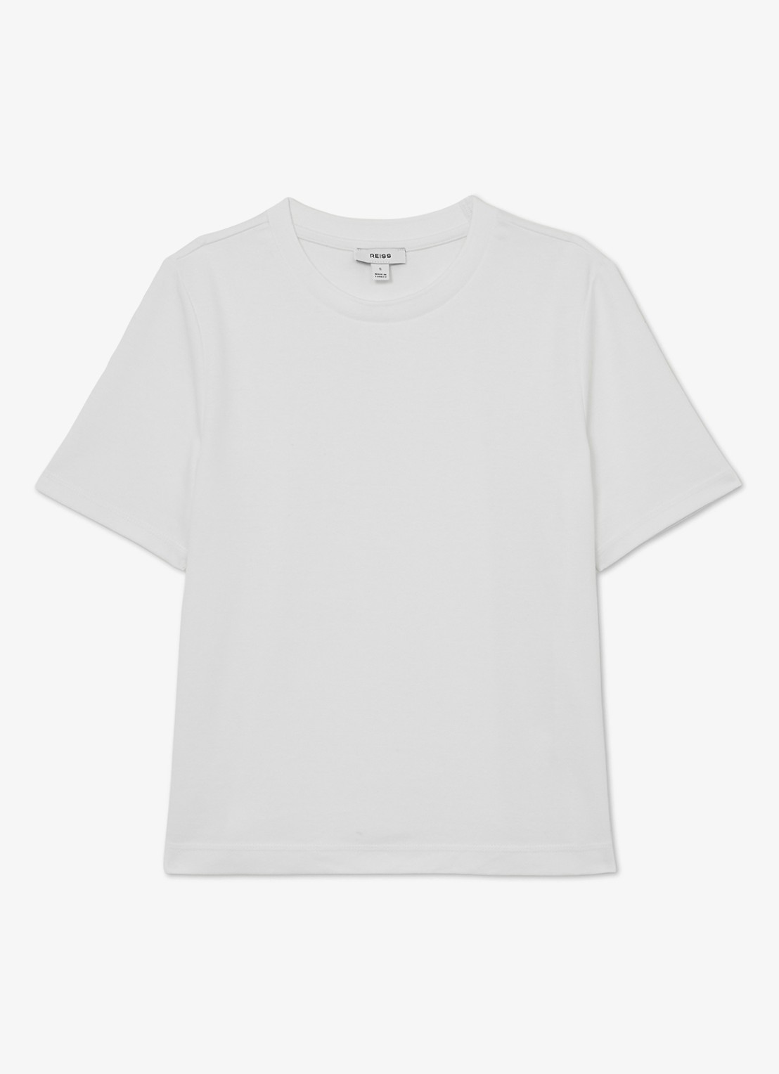 Reiss Josie T-shirt met ronde hals - voorkant 4 wit