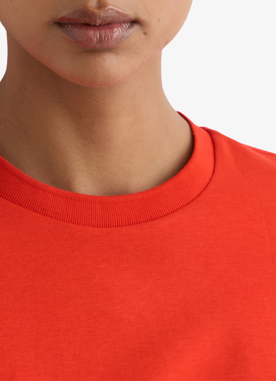 Reiss Josie T-shirt met ronde hals - detail 5 rood