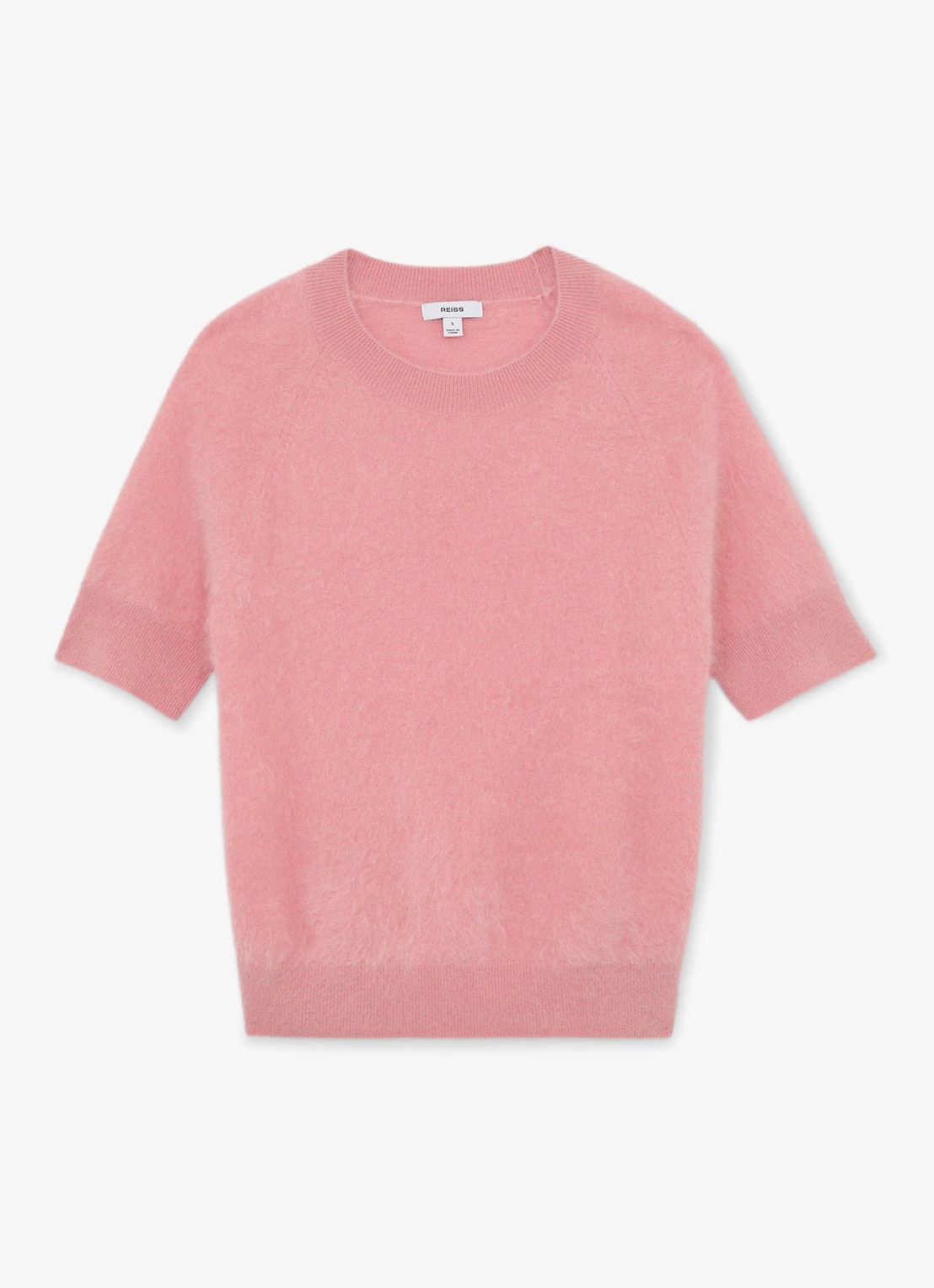 Reiss Julia top van kasjmier - voorkant 6 roze