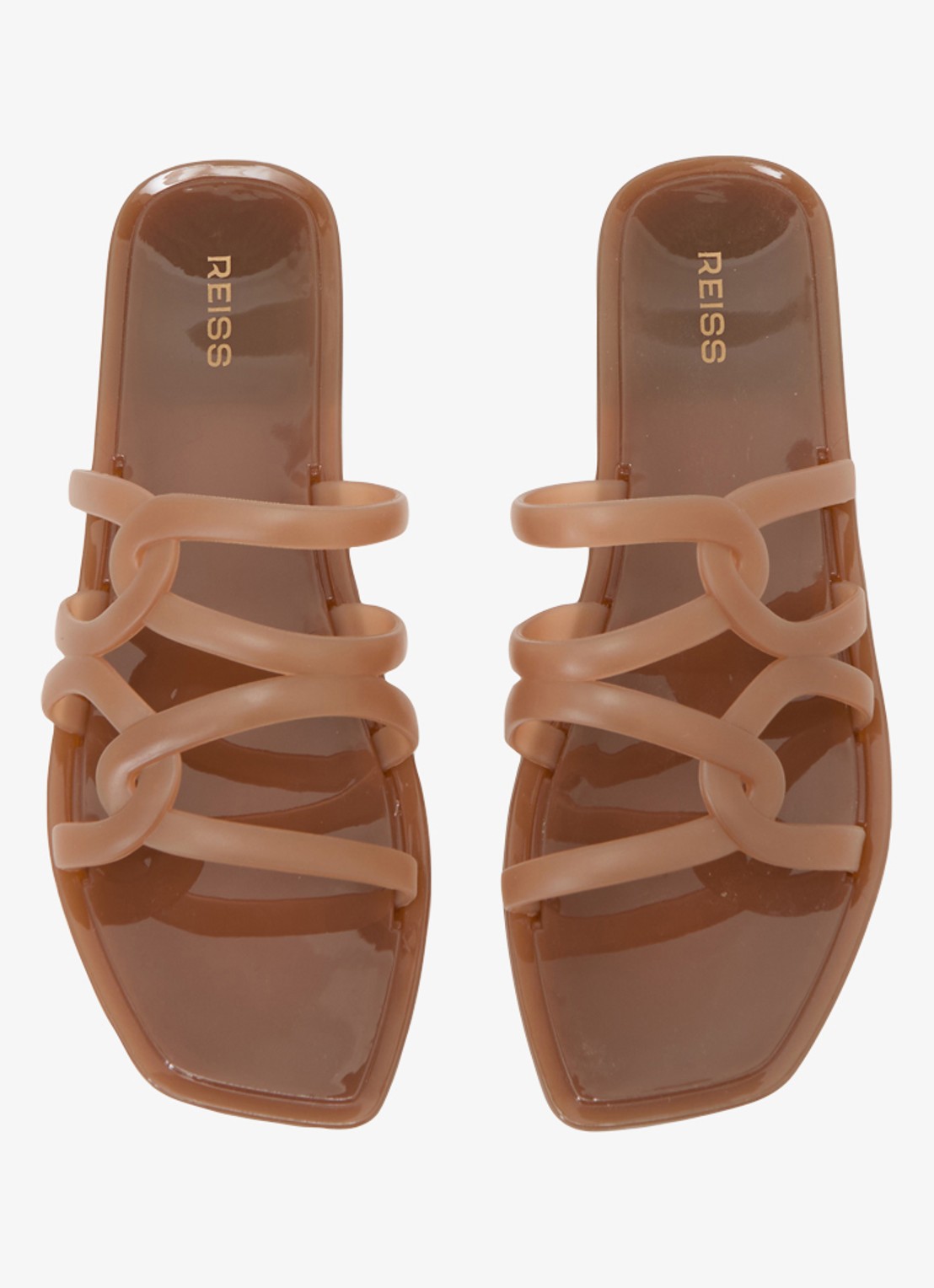 Reiss Juliette slipper - detail 3 beige