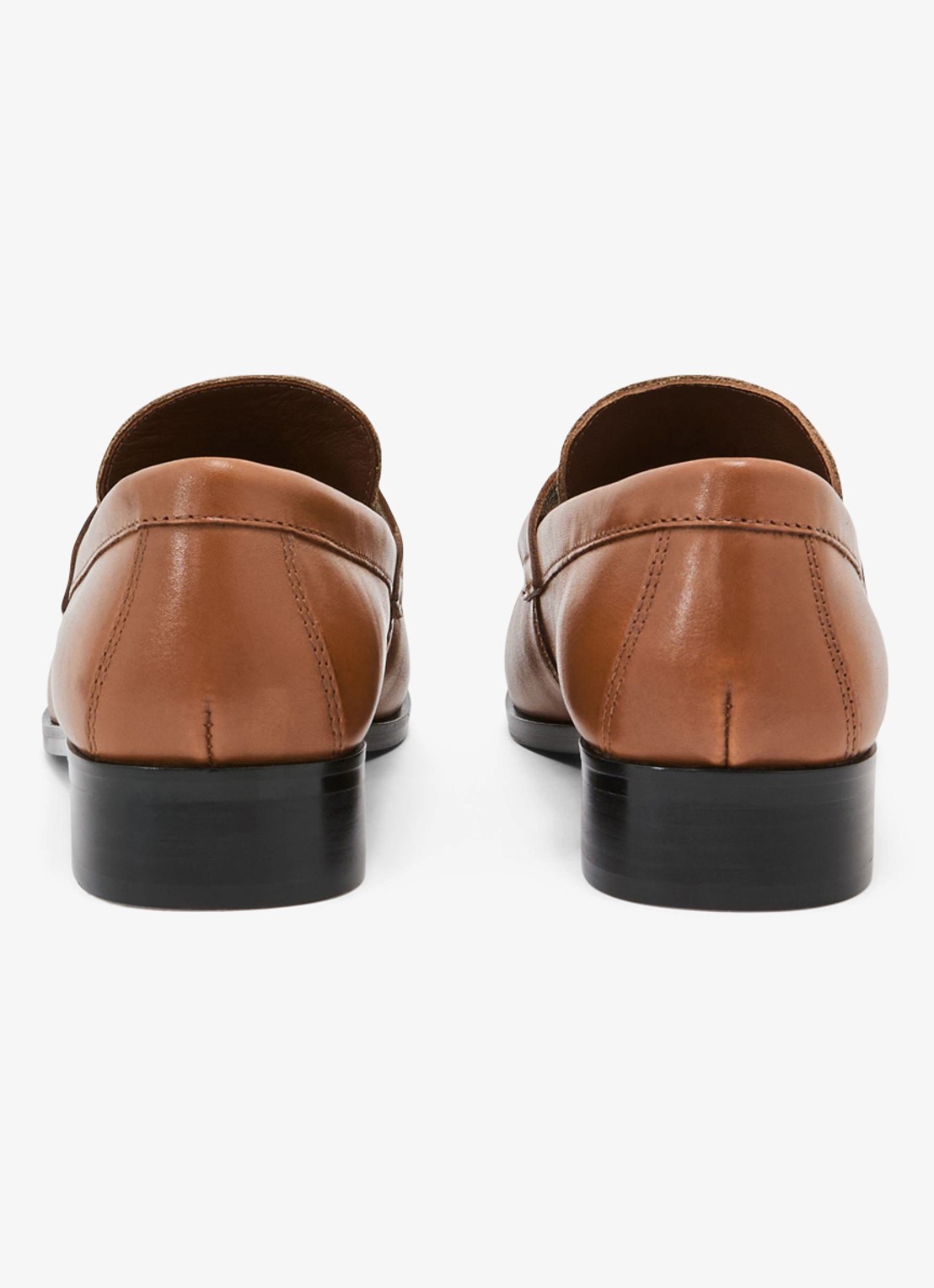 Reiss Kallie loafer van leer - achterkant 4 bruin