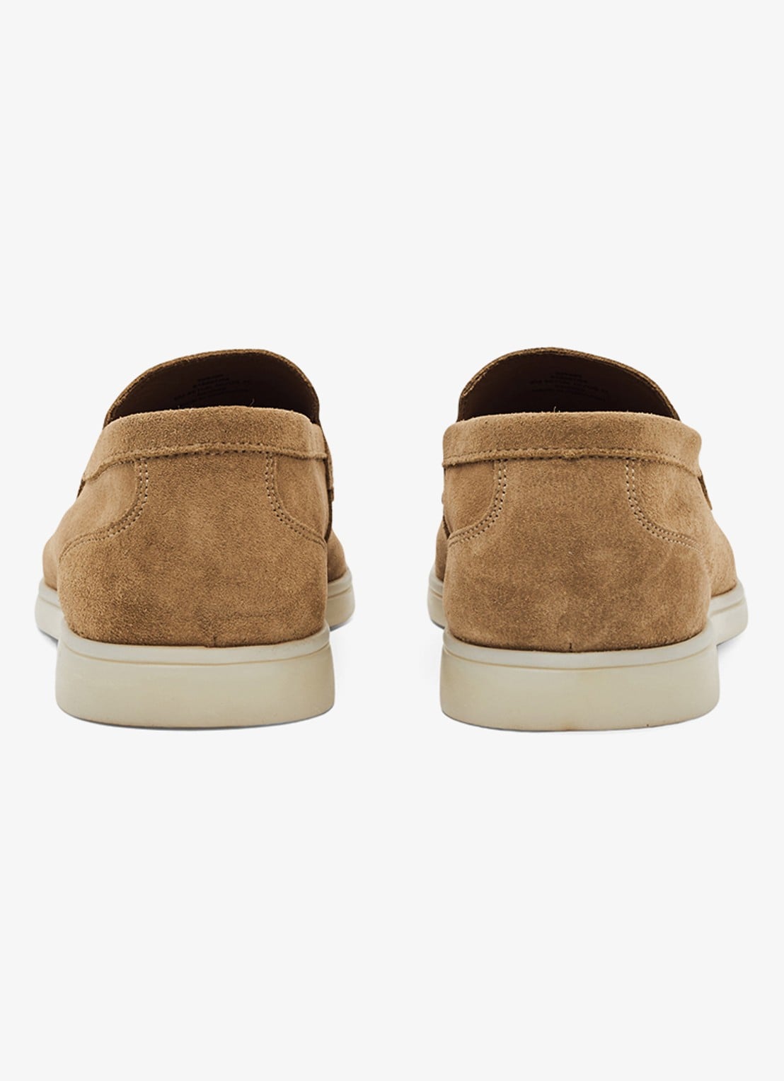 Reiss Kason loafers van suède - achterkant 5 stone / beige