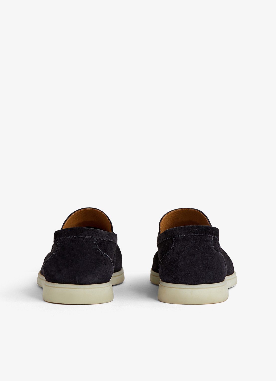 Reiss Kason loafers van suède - achterkant 5 navy / blauw