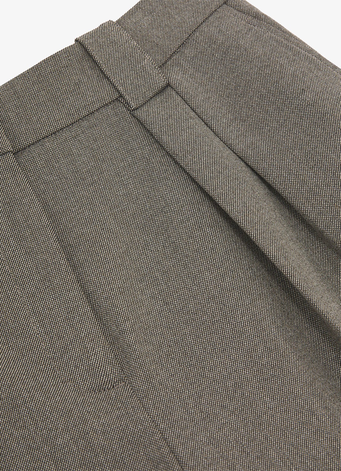 Reiss Katya mid waist wide fit pantalon met steekzakken - detail 6 middengrijs