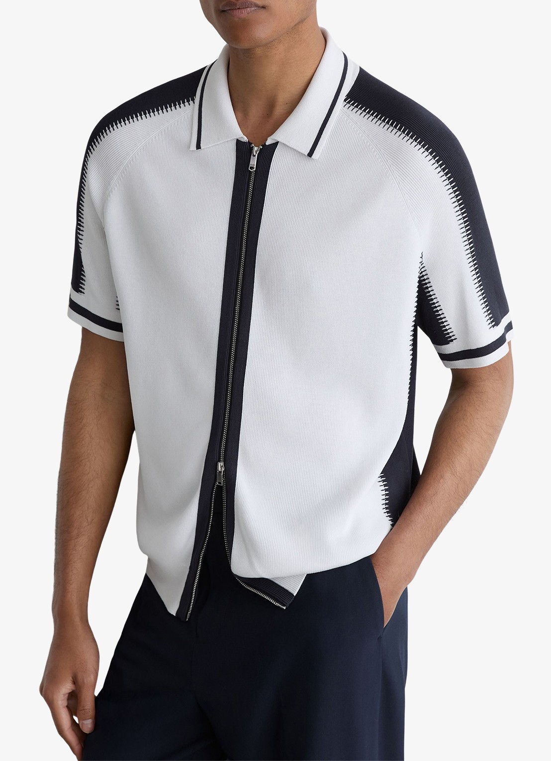 Reiss Kenley regular fit overhemd - detail wit