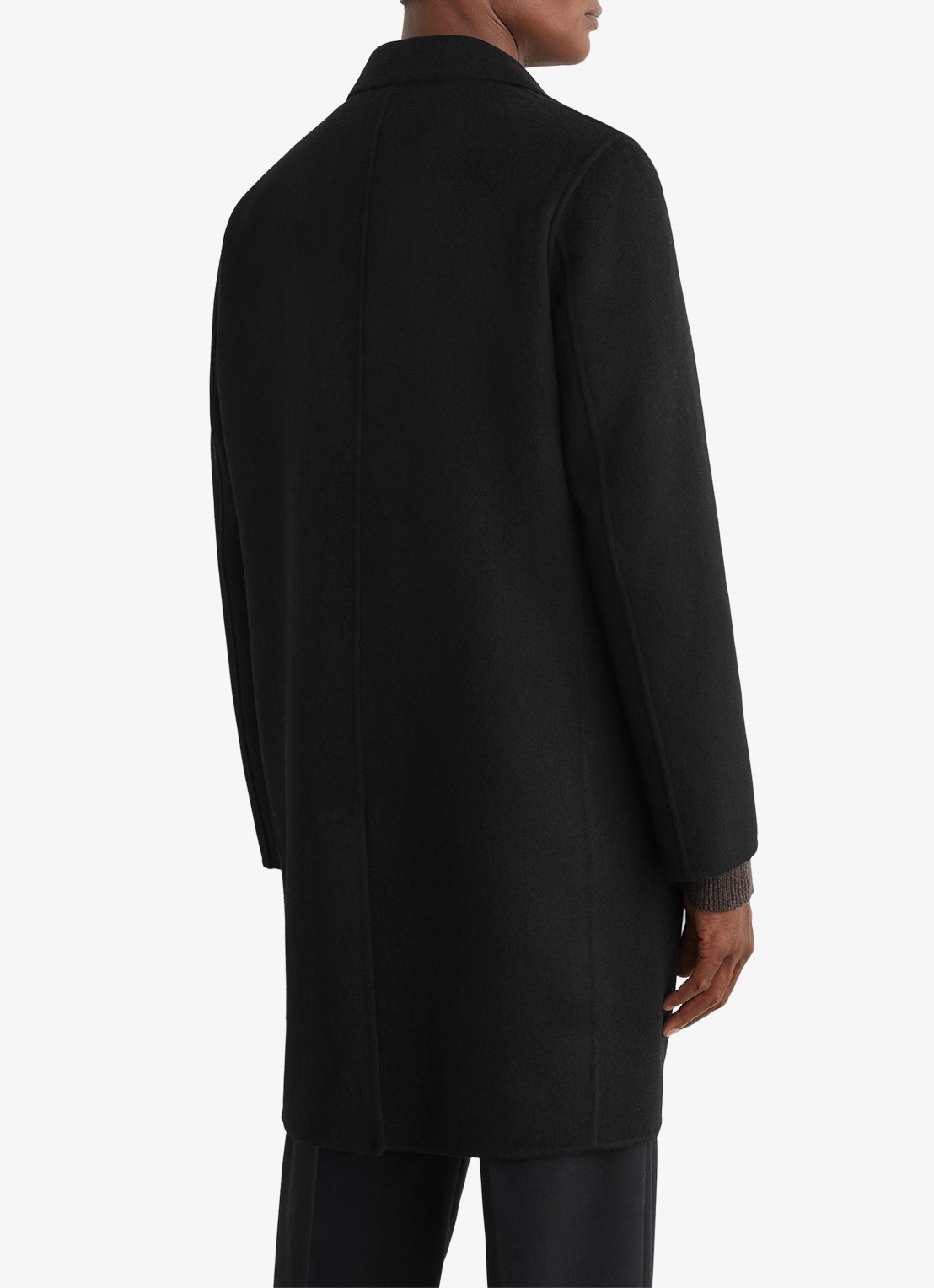 Reiss Knight mantel in wolblend - achterkant 7 black / zwart