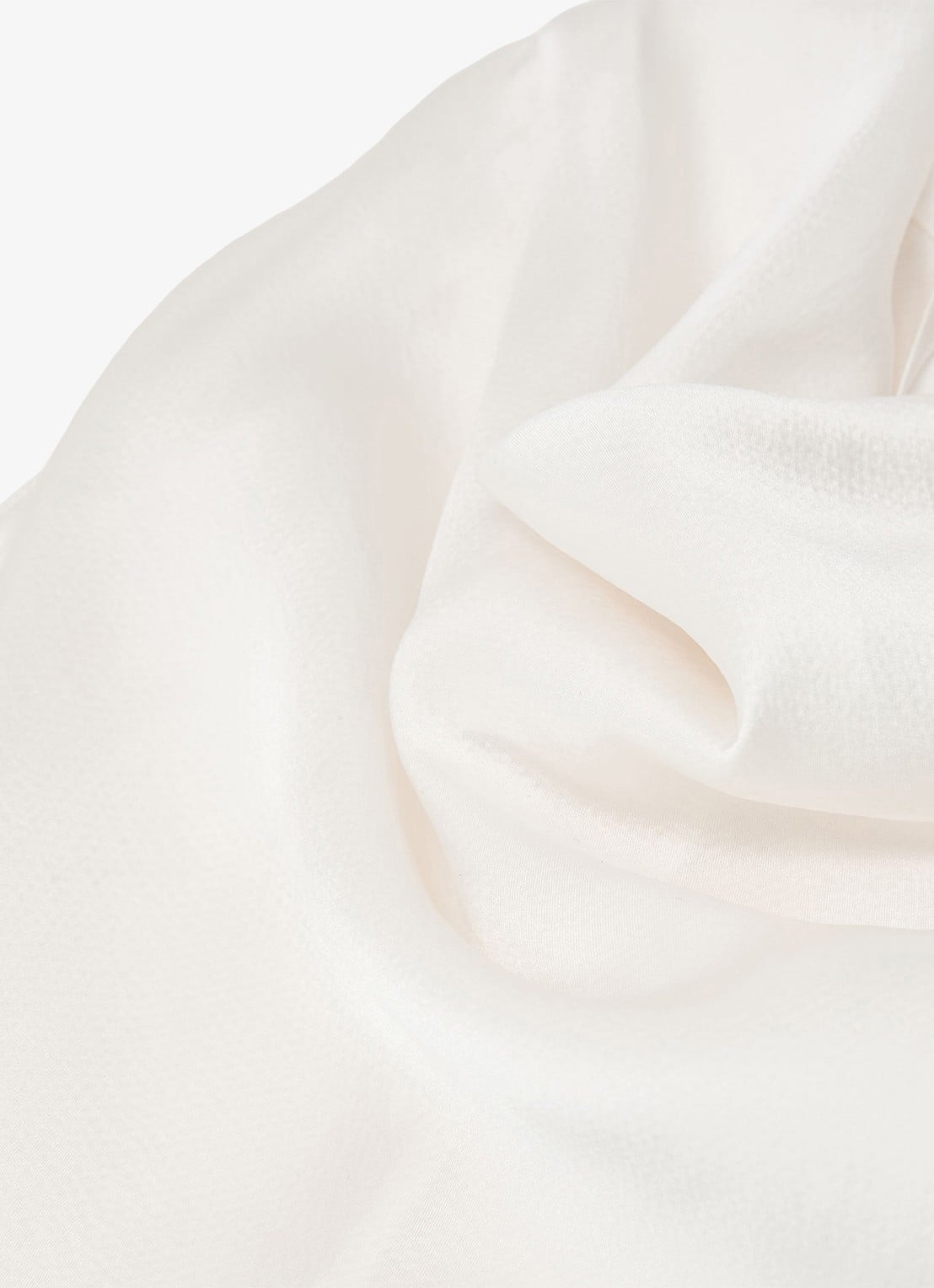 Reiss Kora mouwloze top van zijde met watervalhals - detail 2 ivory / beige