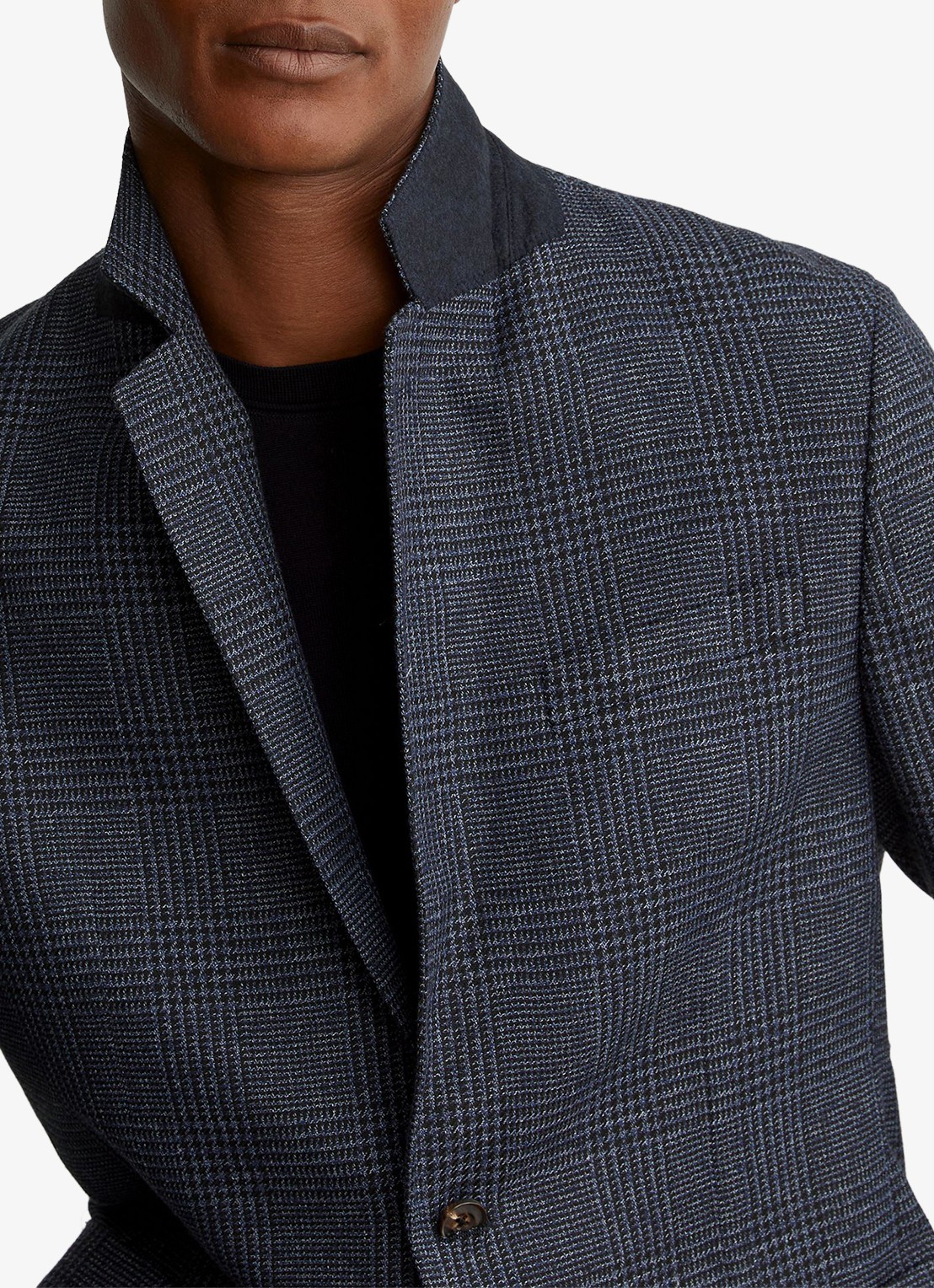 Reiss Kyle regular fit colbert met ruit dessin - detail 2 navy / blauw