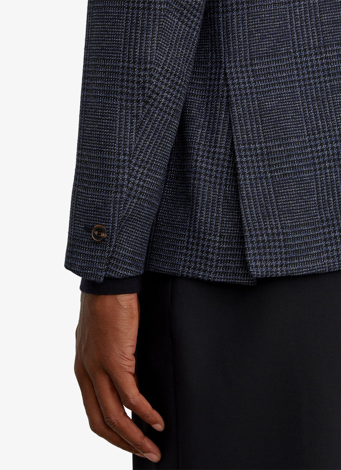 Reiss Kyle regular fit colbert met ruit dessin - detail 4 navy / blauw