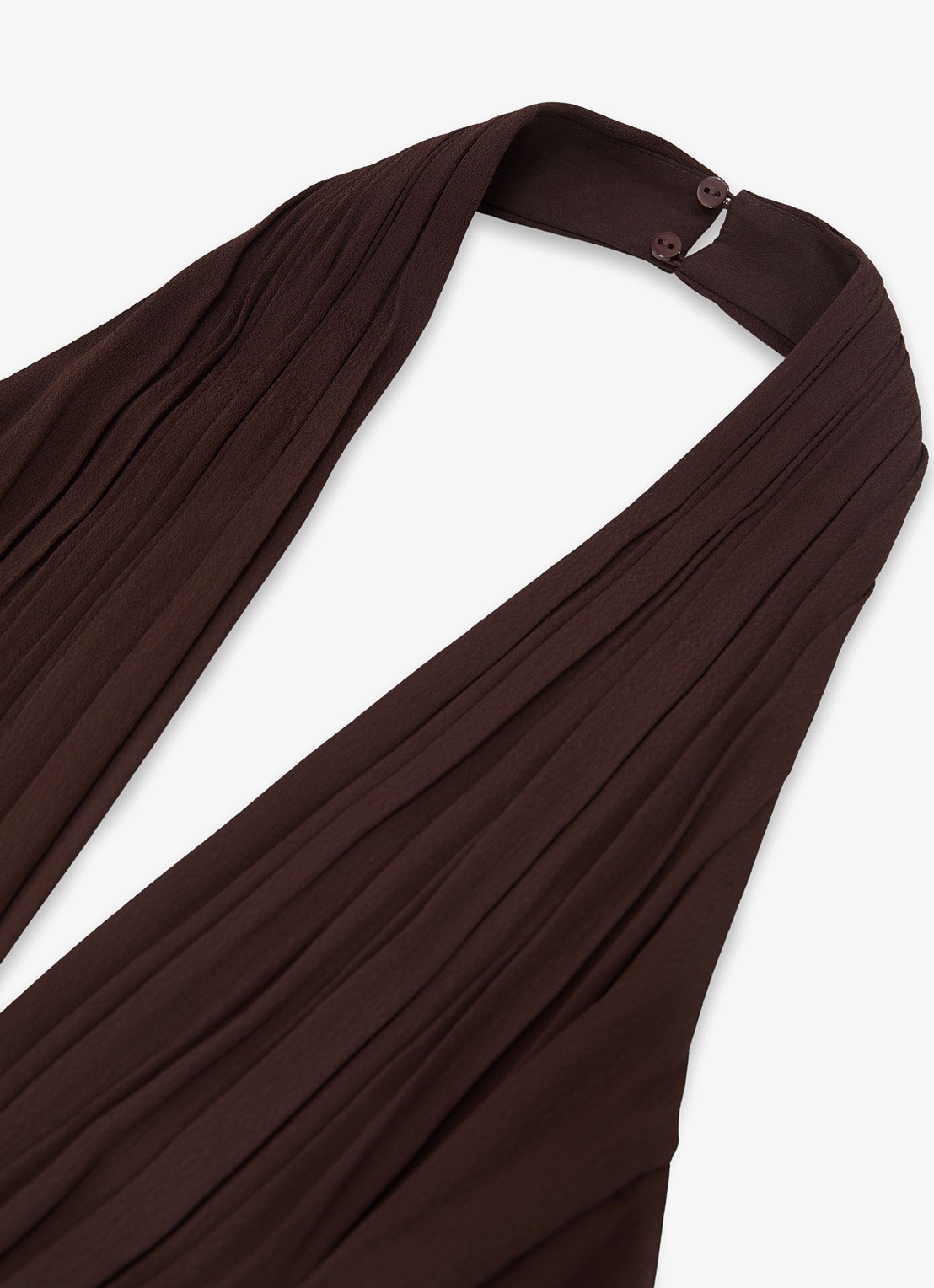 Reiss Lainey jumpsuit met plissé details - detail 6 aubergine