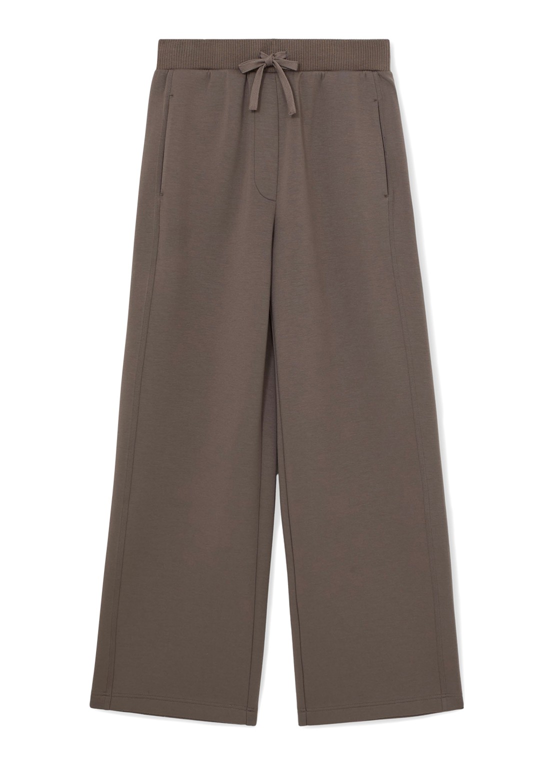 Reiss Laney wide fit joggingsbroek met steekzakken - voorkant bruin