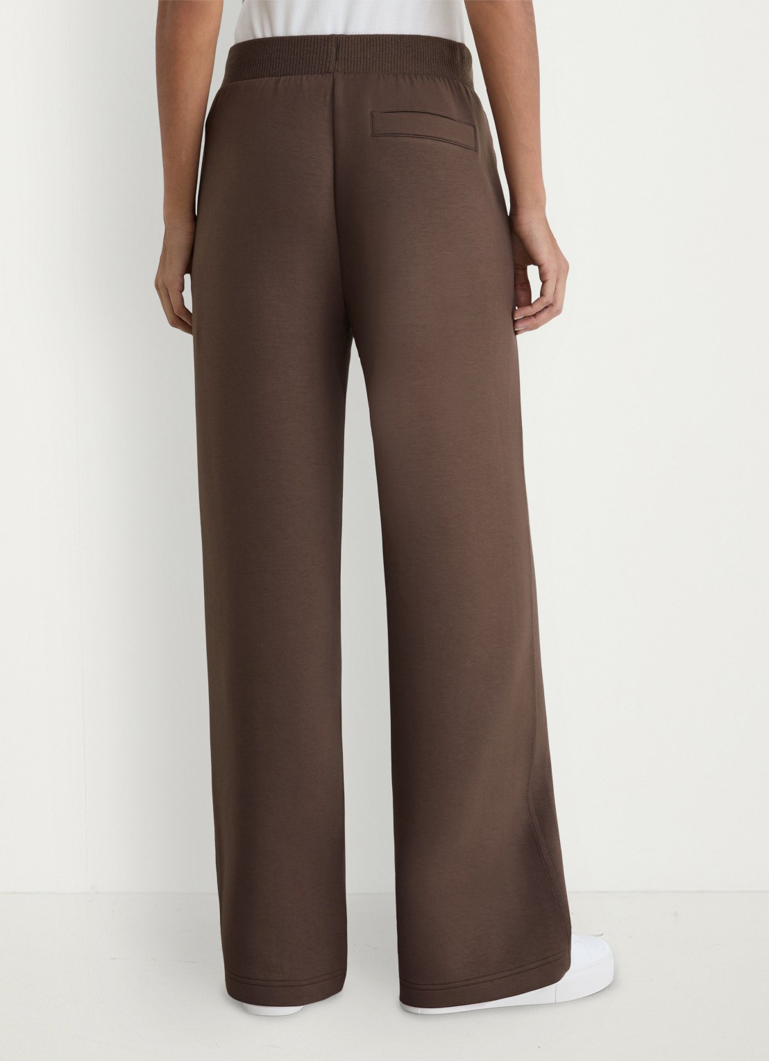 Reiss Laney wide fit joggingsbroek met steekzakken - achterkant 7 donkerbruin