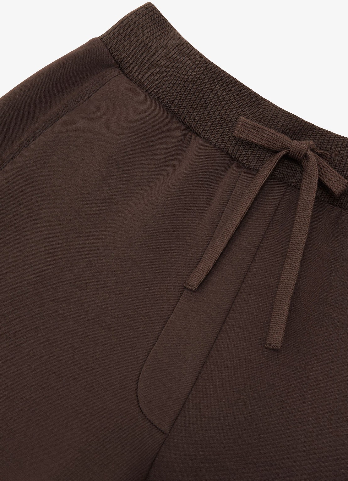 Reiss Laney wide fit joggingsbroek met steekzakken - detail 6 donkerbruin