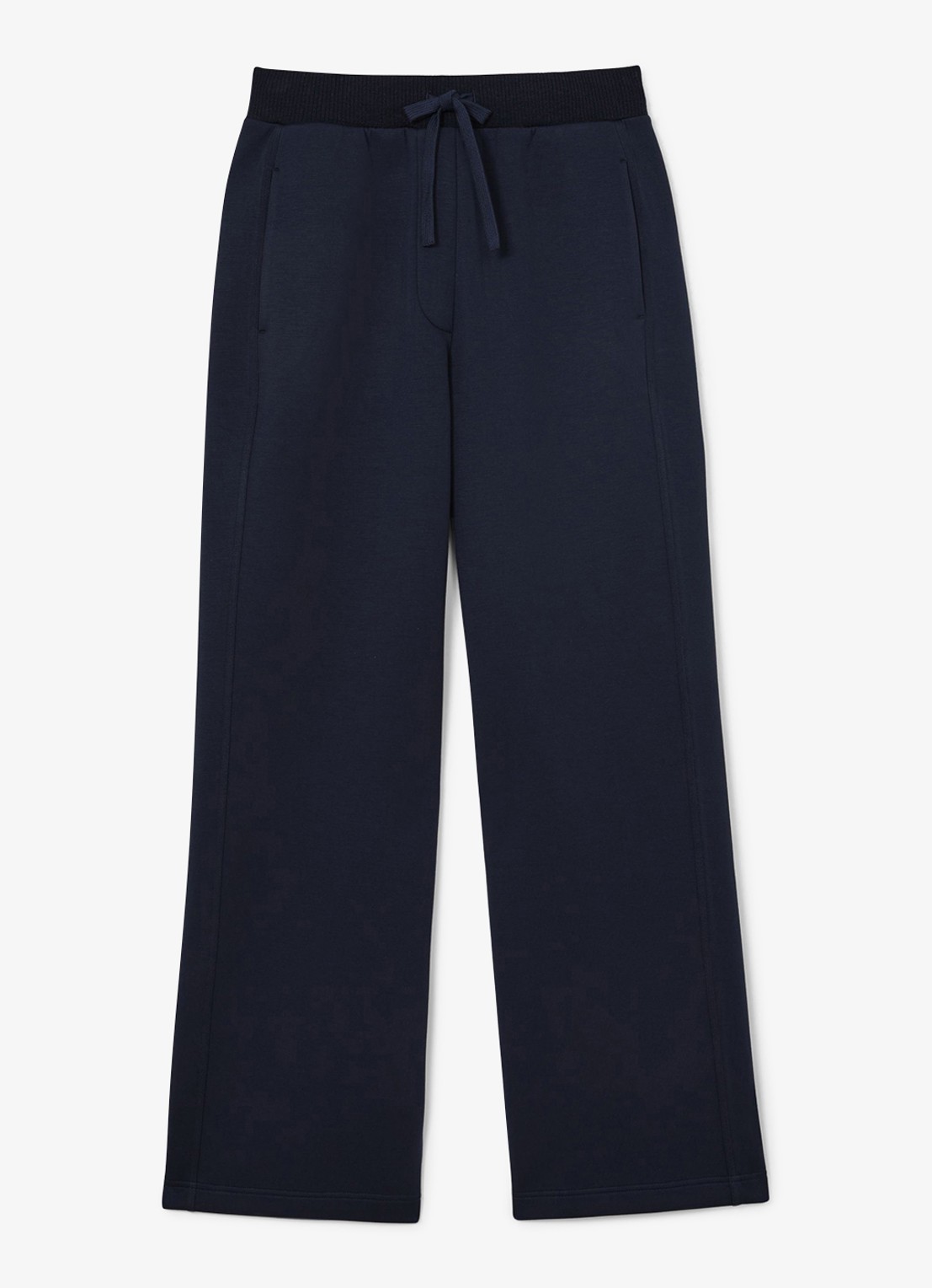 Reiss Laney wide fit joggingsbroek met steekzakken - voorkant blauw