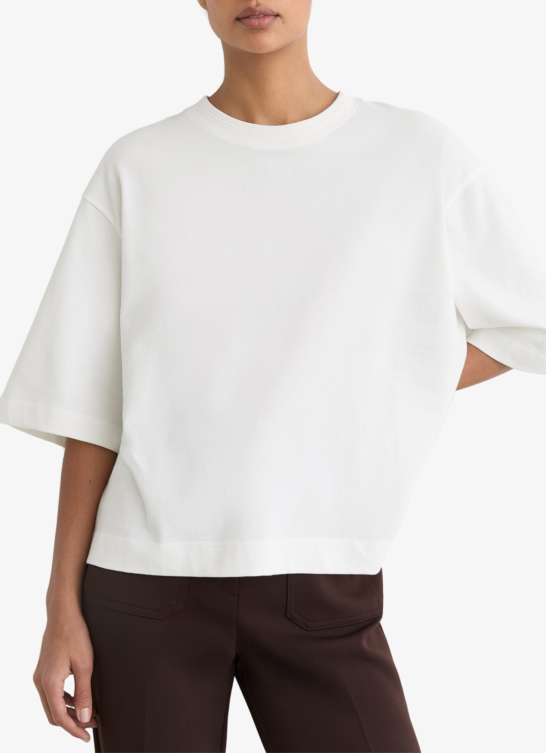 Reiss Lara oversized T-shirt  - detail 4 wit