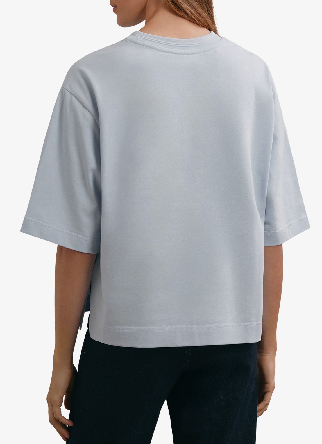 Reiss Lara oversized T-shirt  - achterkant lichtblauw
