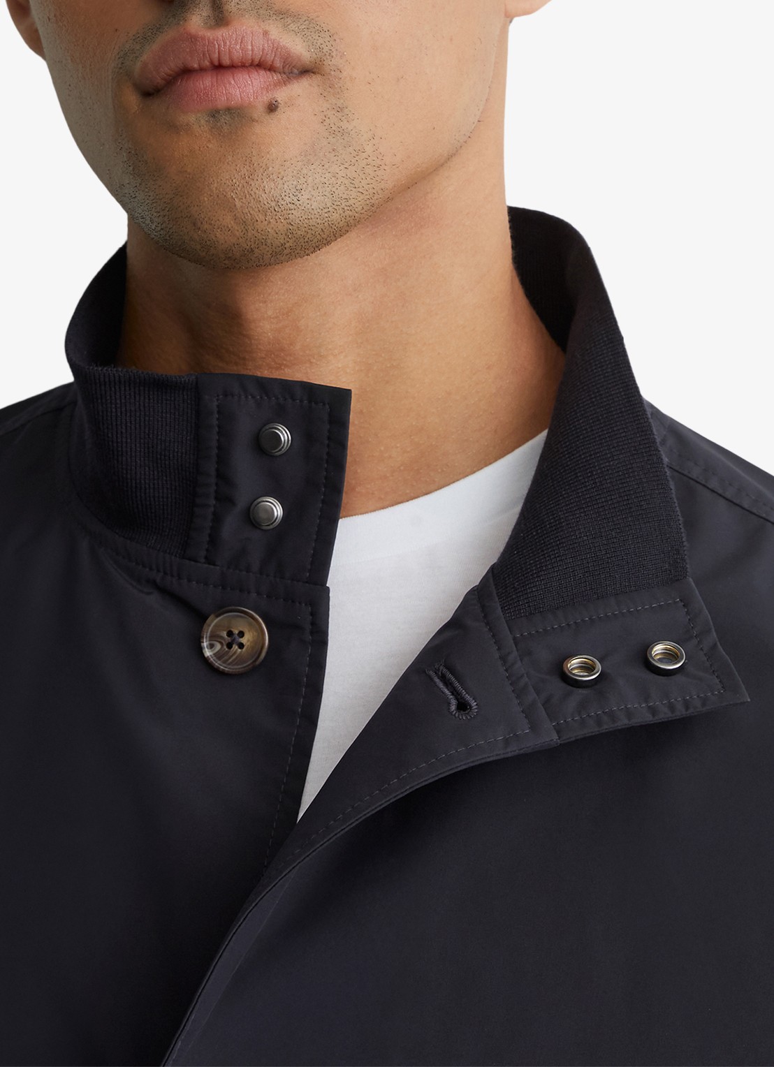 Reiss Latent bomberjack met steekzakken - detail 2 navy / blauw