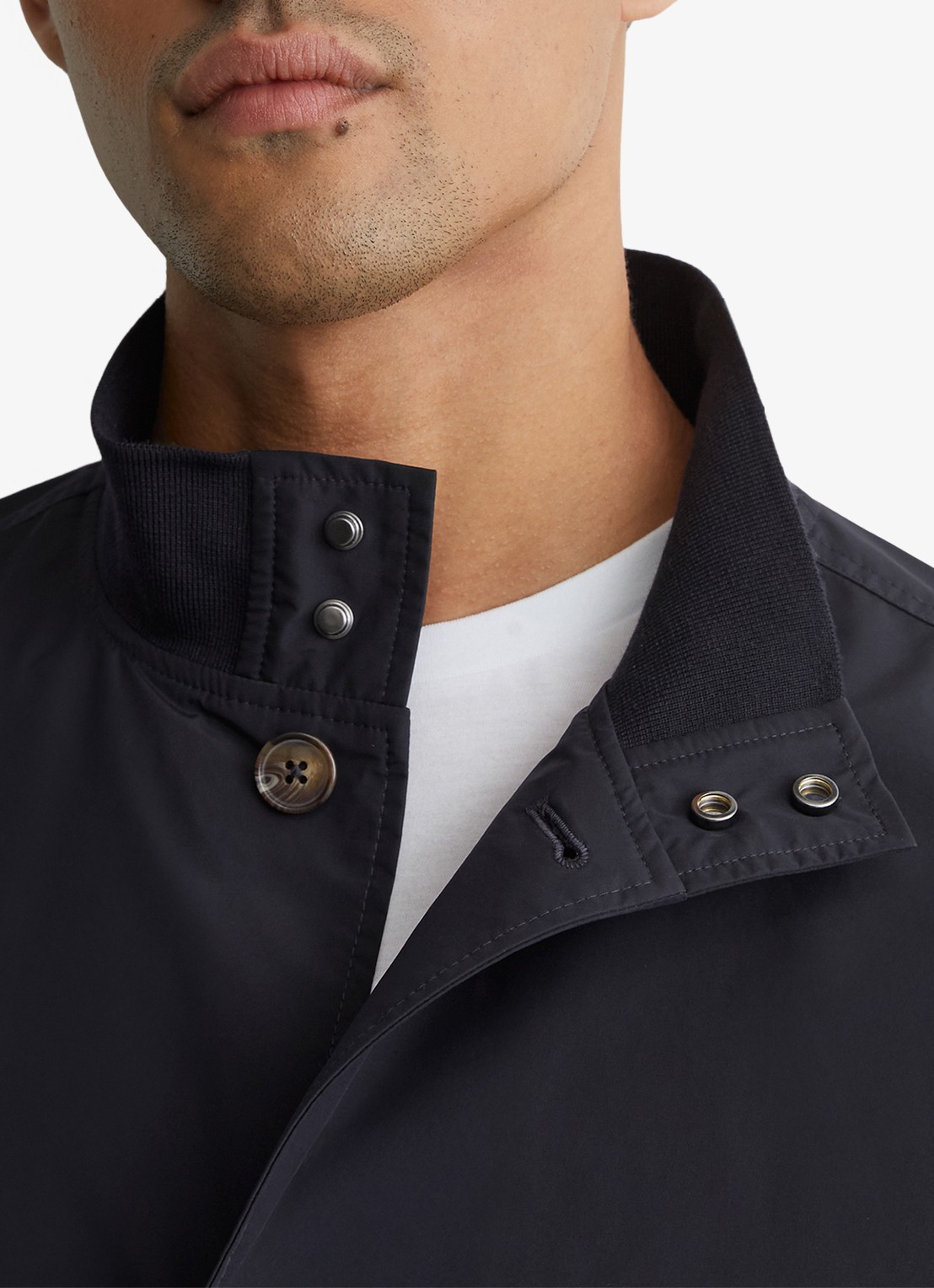 Reiss Latent bomberjack met steekzakken - detail 2 navy / blauw