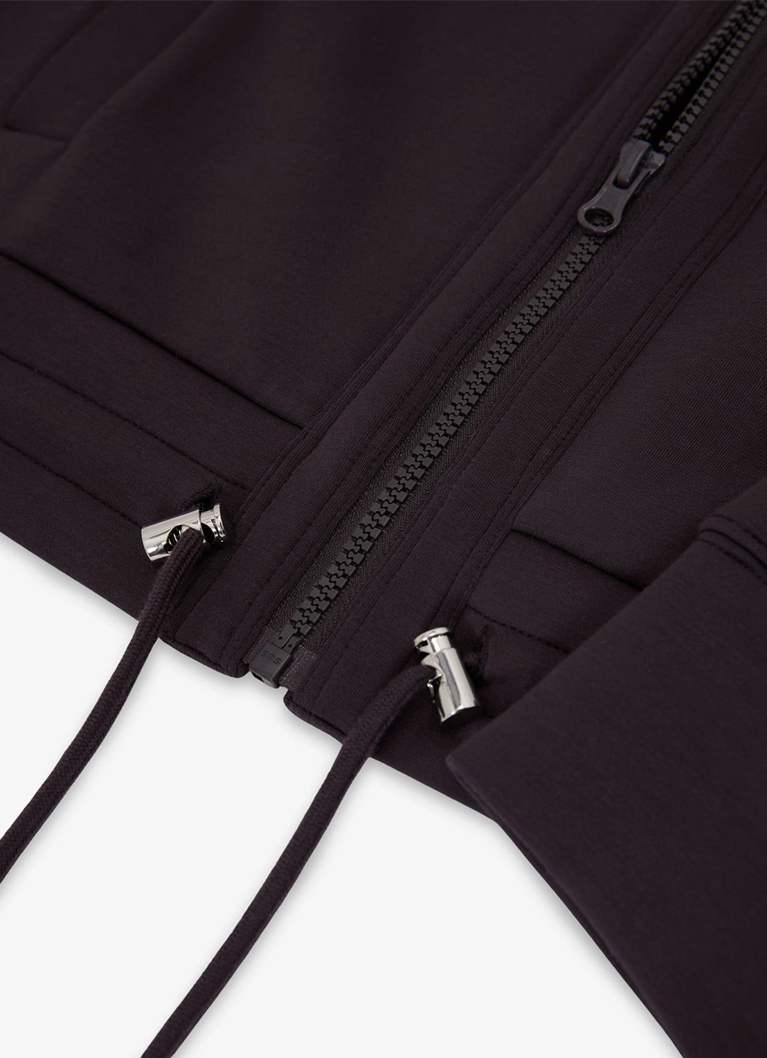 Reiss Laurrie Premium sweatvest met opstaande kraag - detail 7 aubergine