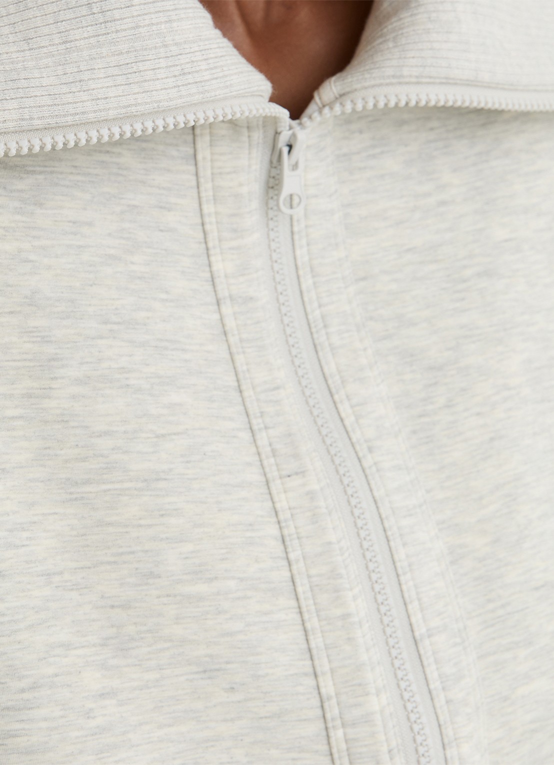 Reiss Laurrie sweatvest met steekzakken - detail 6 grijs