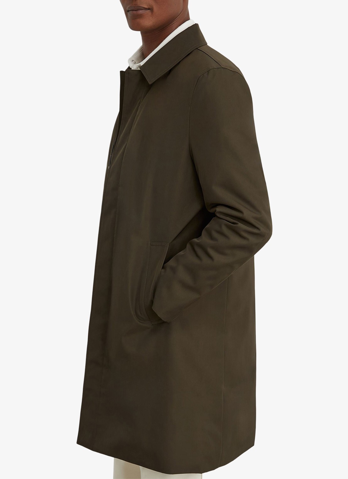 Reiss Lawlen gewatteerde parka met steekzakken - detail olijfgroen