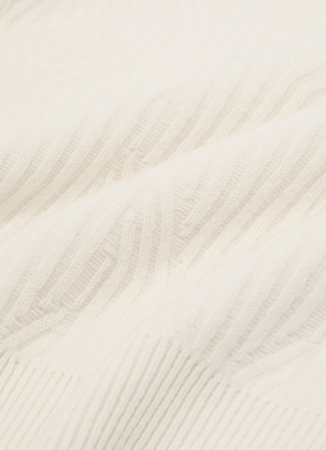 Reiss Leah pullover in wolblend met jacquard dessin - detail 3 wit