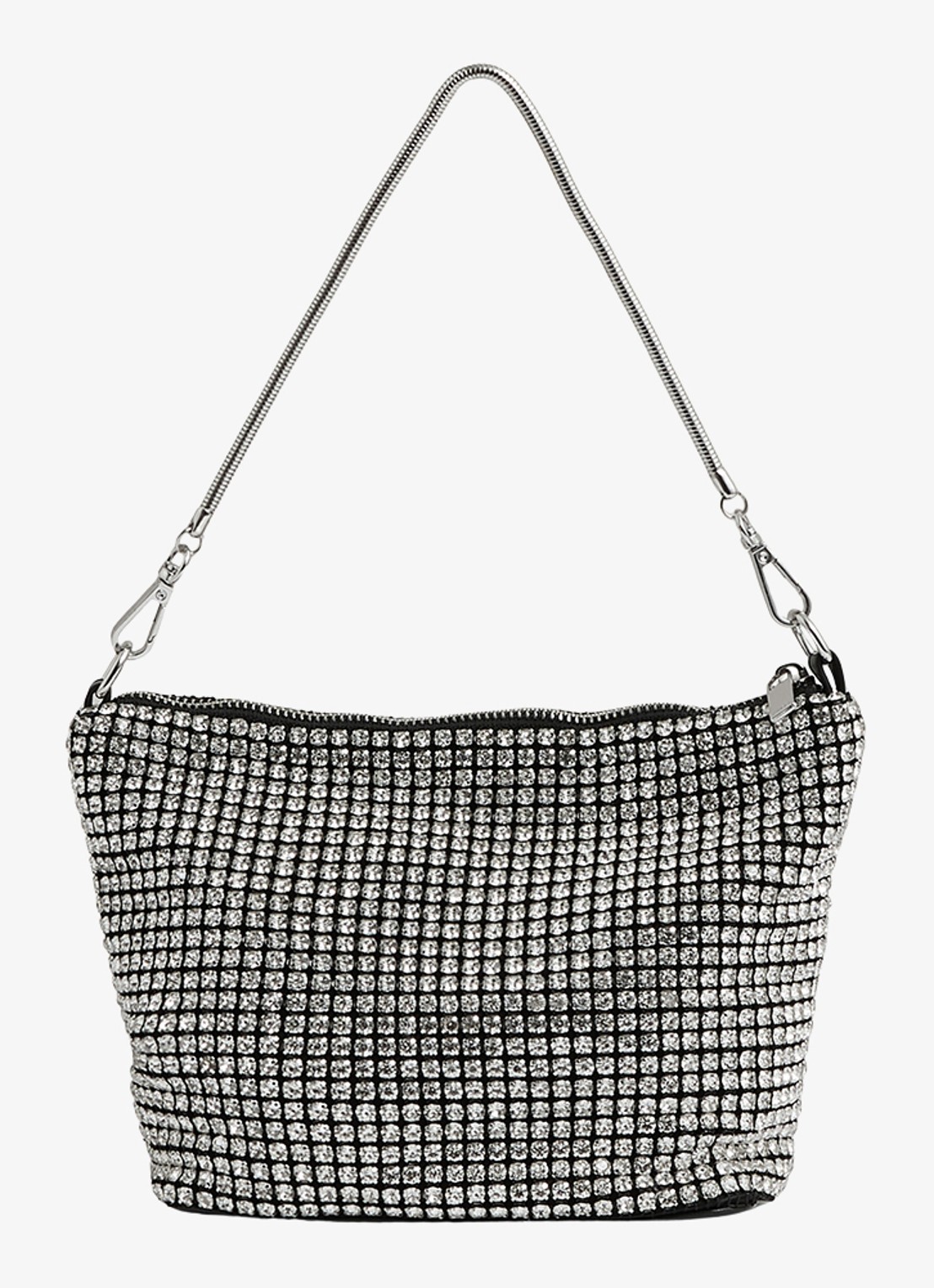Reiss Leah schoudertas met studs  - detail 2 zilver