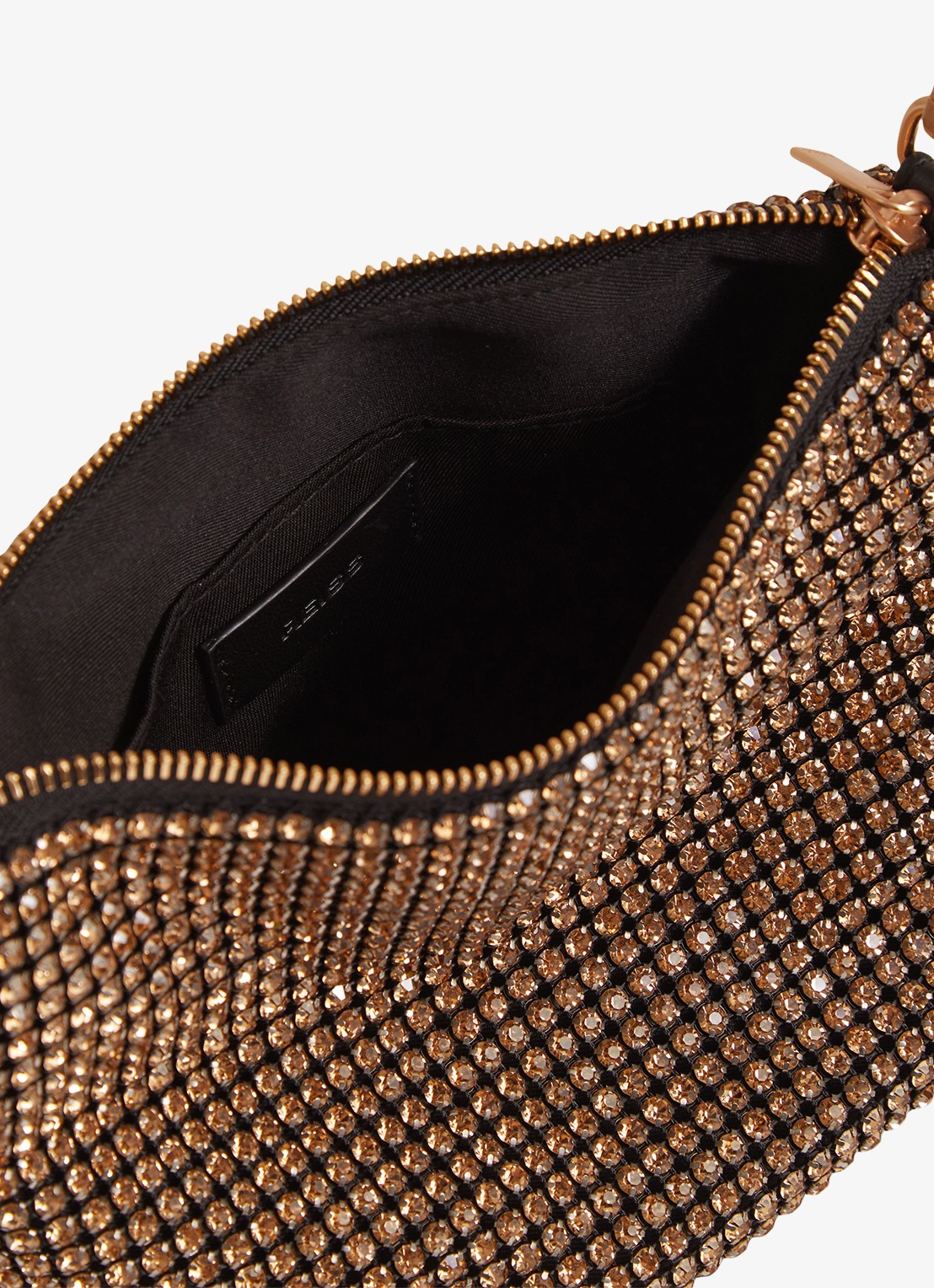 Reiss Leah schoudertas met studs  - detail goud