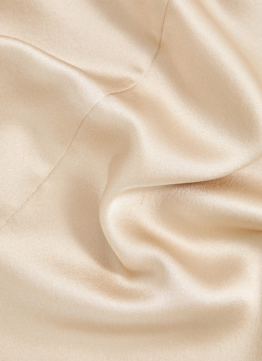 Reiss Lena top van zijde - detail 4 beige