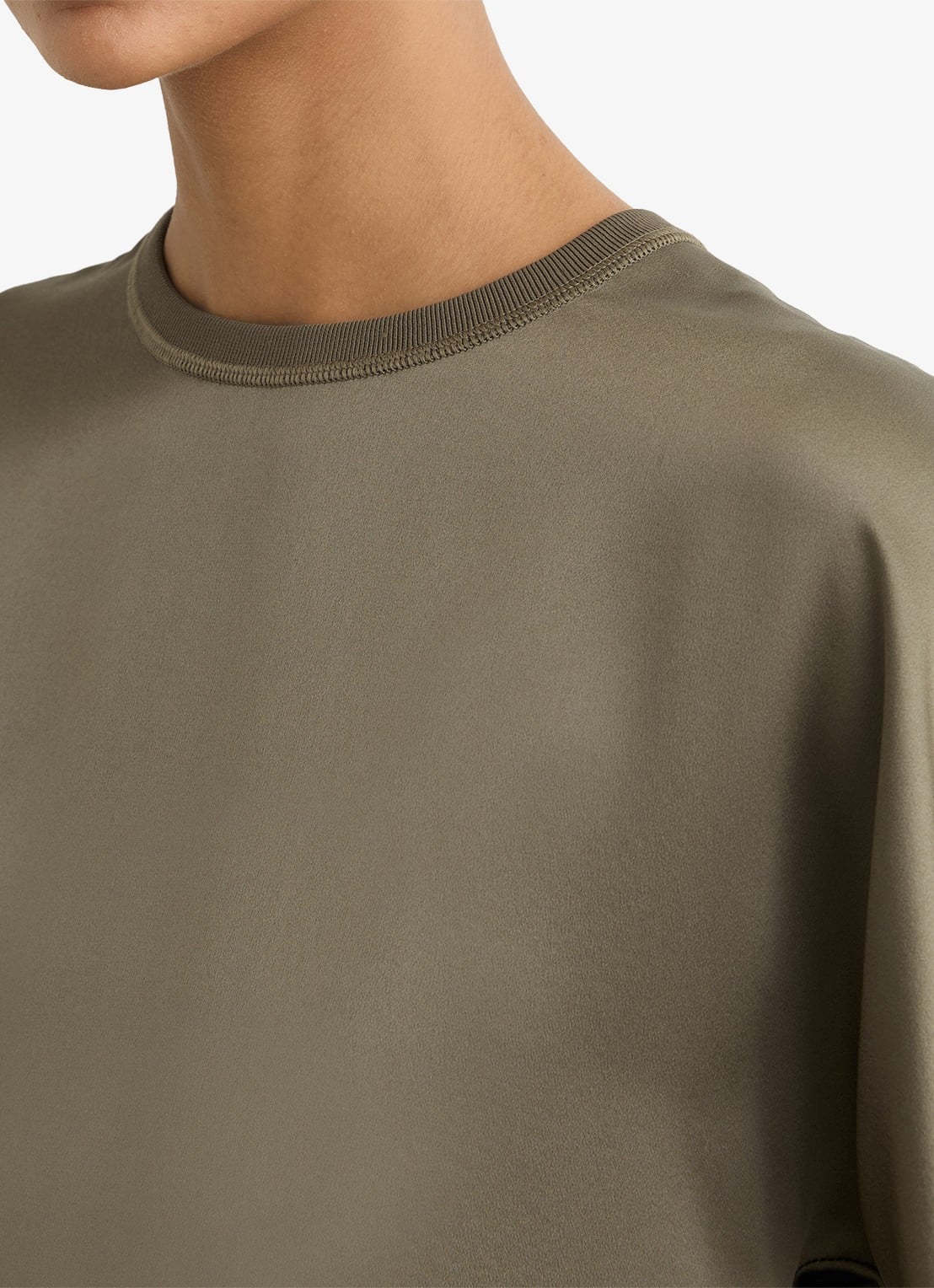 Reiss Lena top van zijde - detail 5 groen