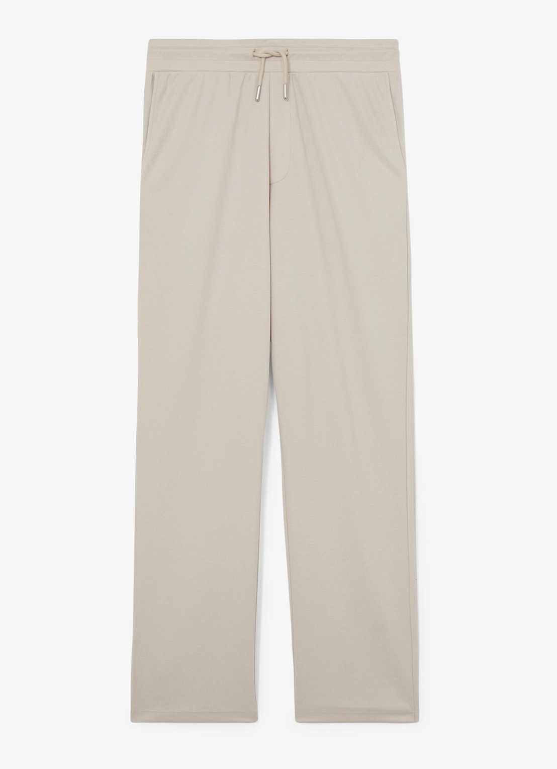 Reiss Lennox straight fit pantalon met steekzakken - voorkant 2 beige