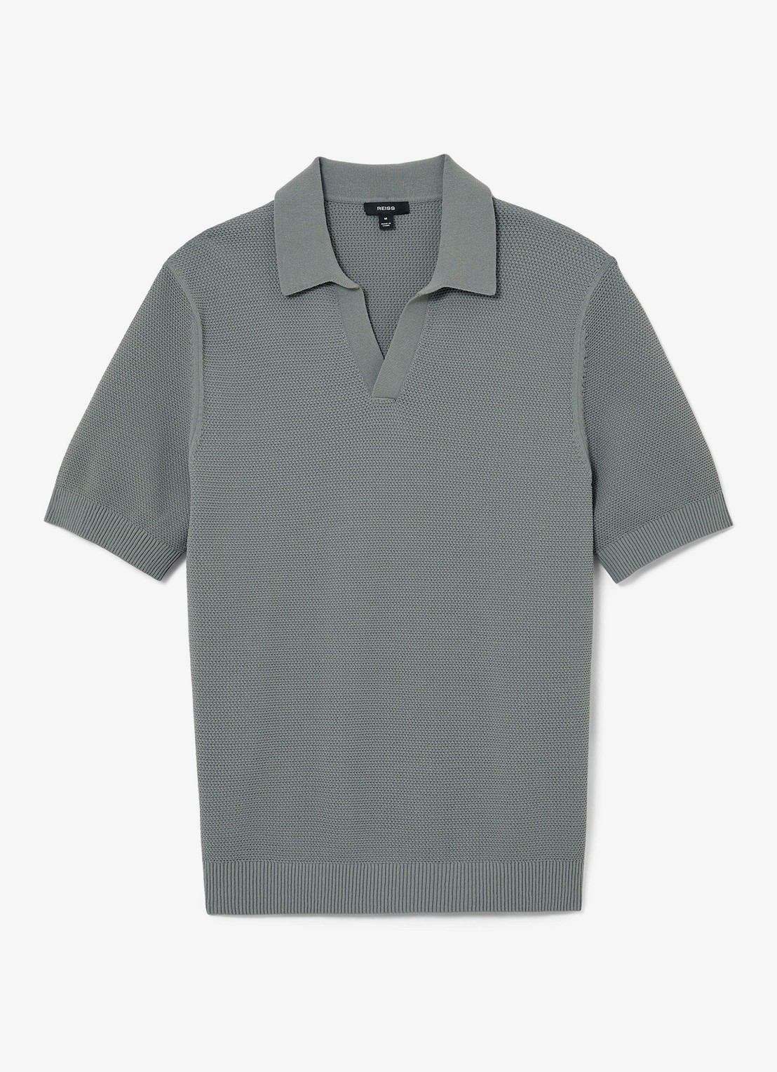 Reiss Leon regular fit polo  - voorkant 4 grijs