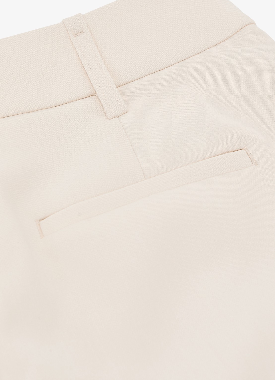 Reiss Leona high waist flared fit pantalon - detail 3 creme