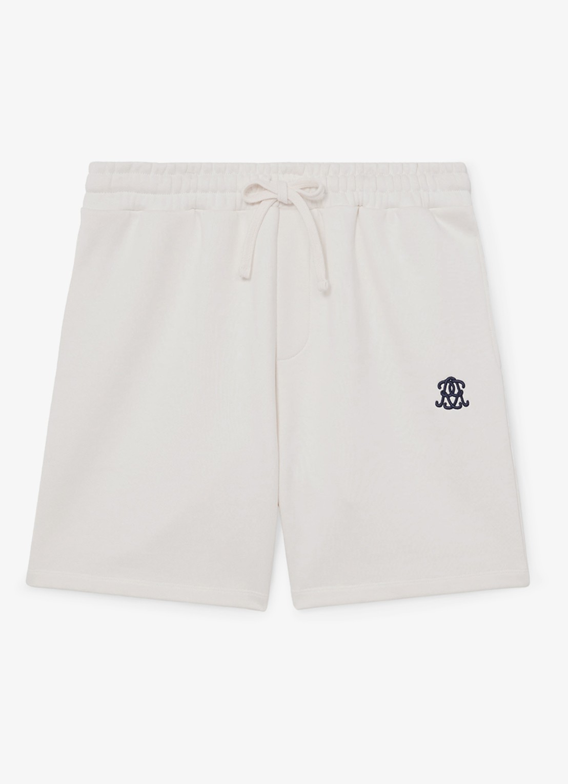 Reiss Levin straight fit korte broek met steekzakken - voorkant 2 gebroken wit