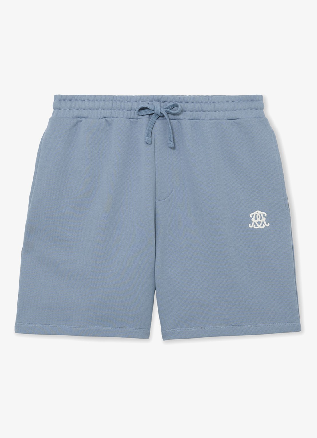 Reiss Levin straight fit korte broek met steekzakken - voorkant 5 staalblauw