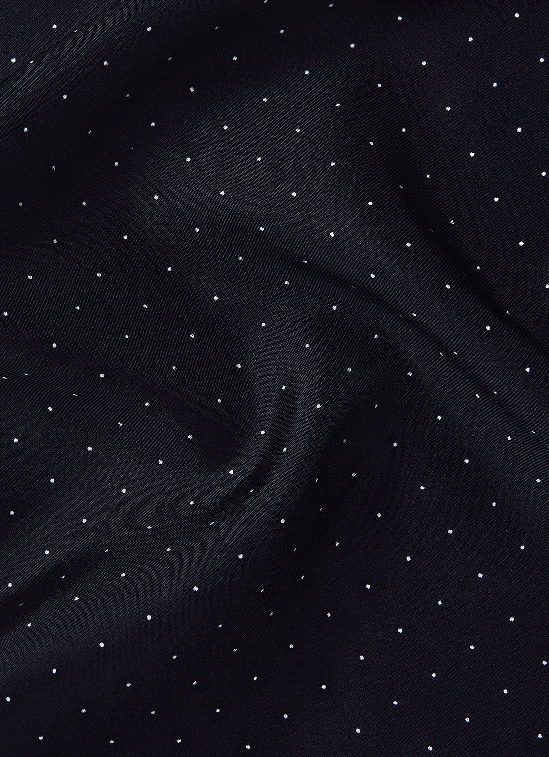 Reiss Liam pochet van zijde met stippenprint 31 x 31 cm - detail 5 navy / blauw