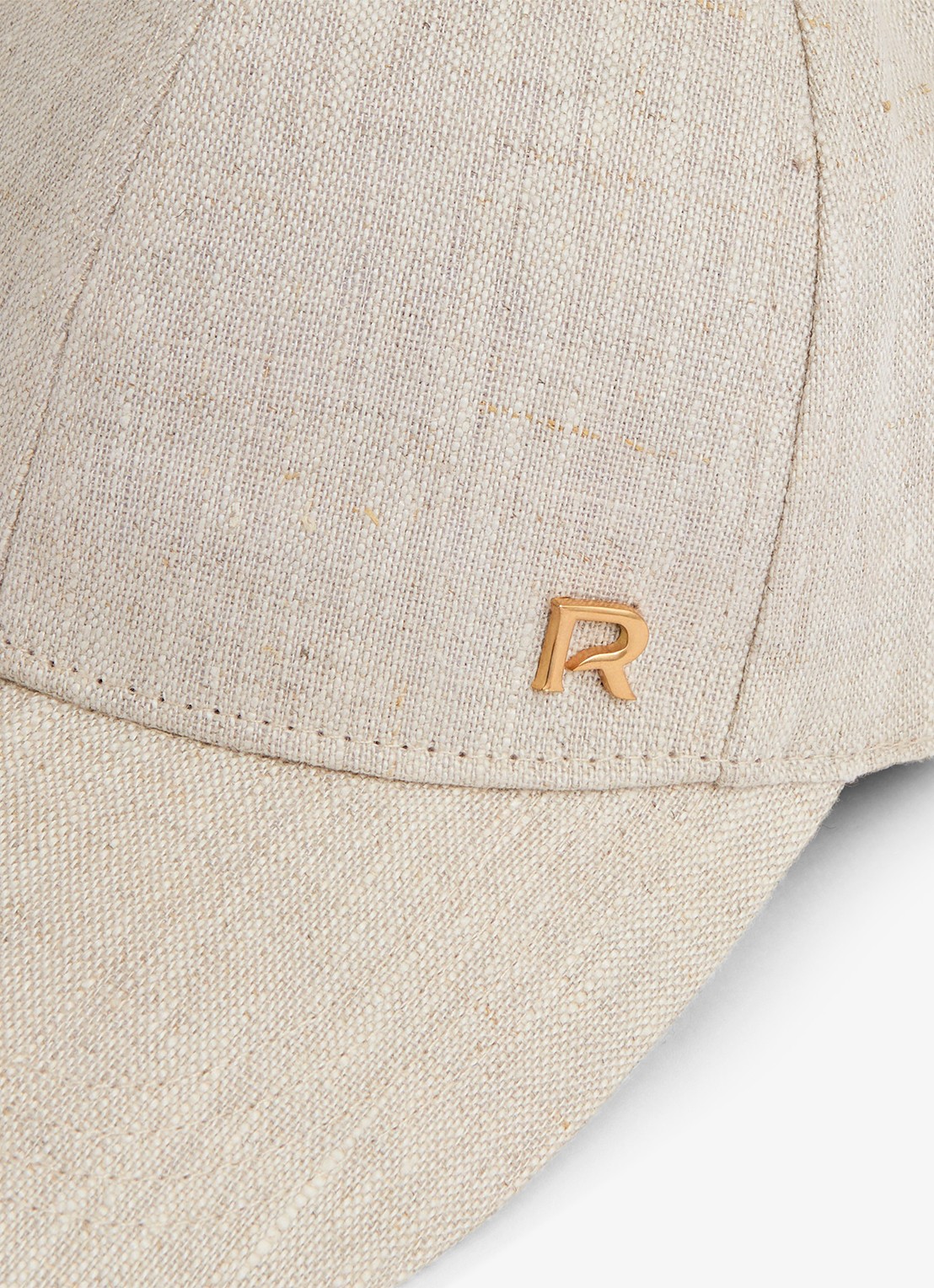 Reiss Lilly pet van linnen - detail gebroken wit
