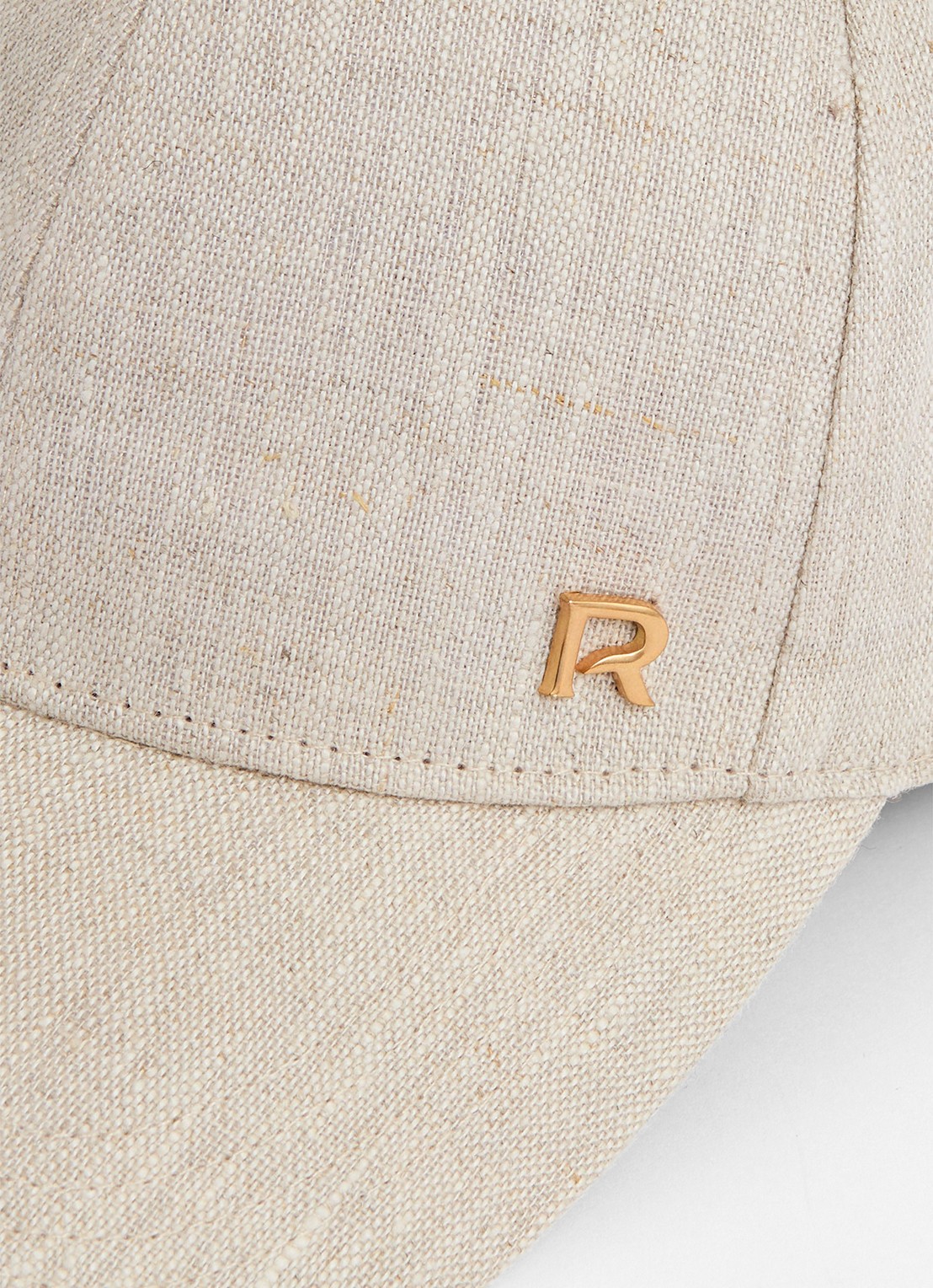 Reiss Lilly pet van linnen - detail 2 gebroken wit
