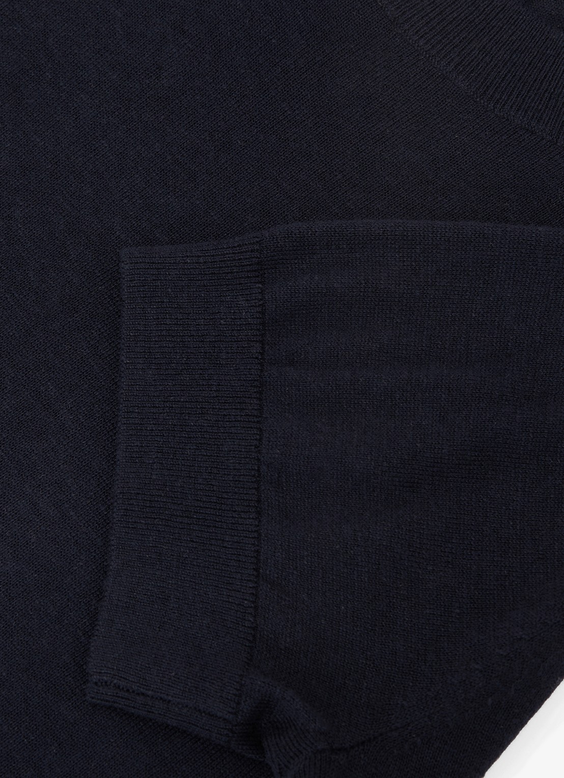 Reiss Livy fijngebreide top in linnenblend - detail 6 donkerblauw