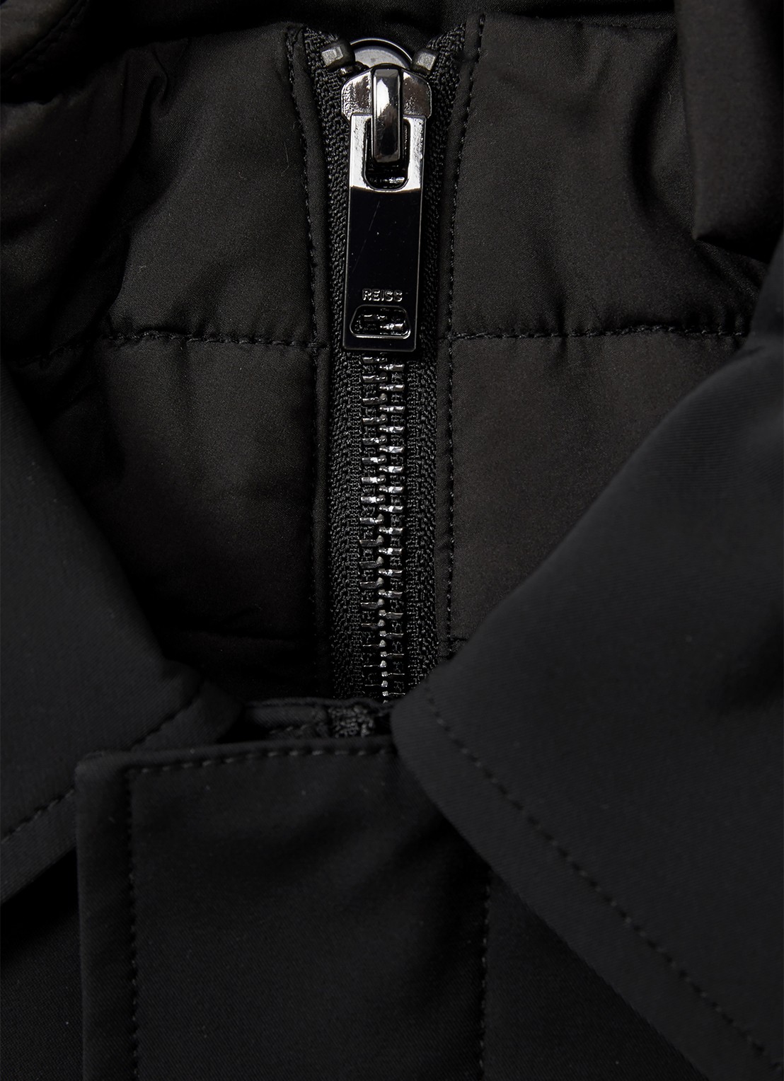 Reiss Logan jack met uitneembare voering - detail 5 zwart