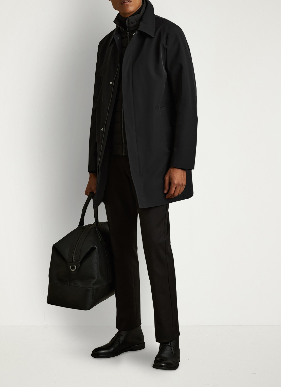Reiss Logan jack met uitneembare voering - voorkant 3 zwart