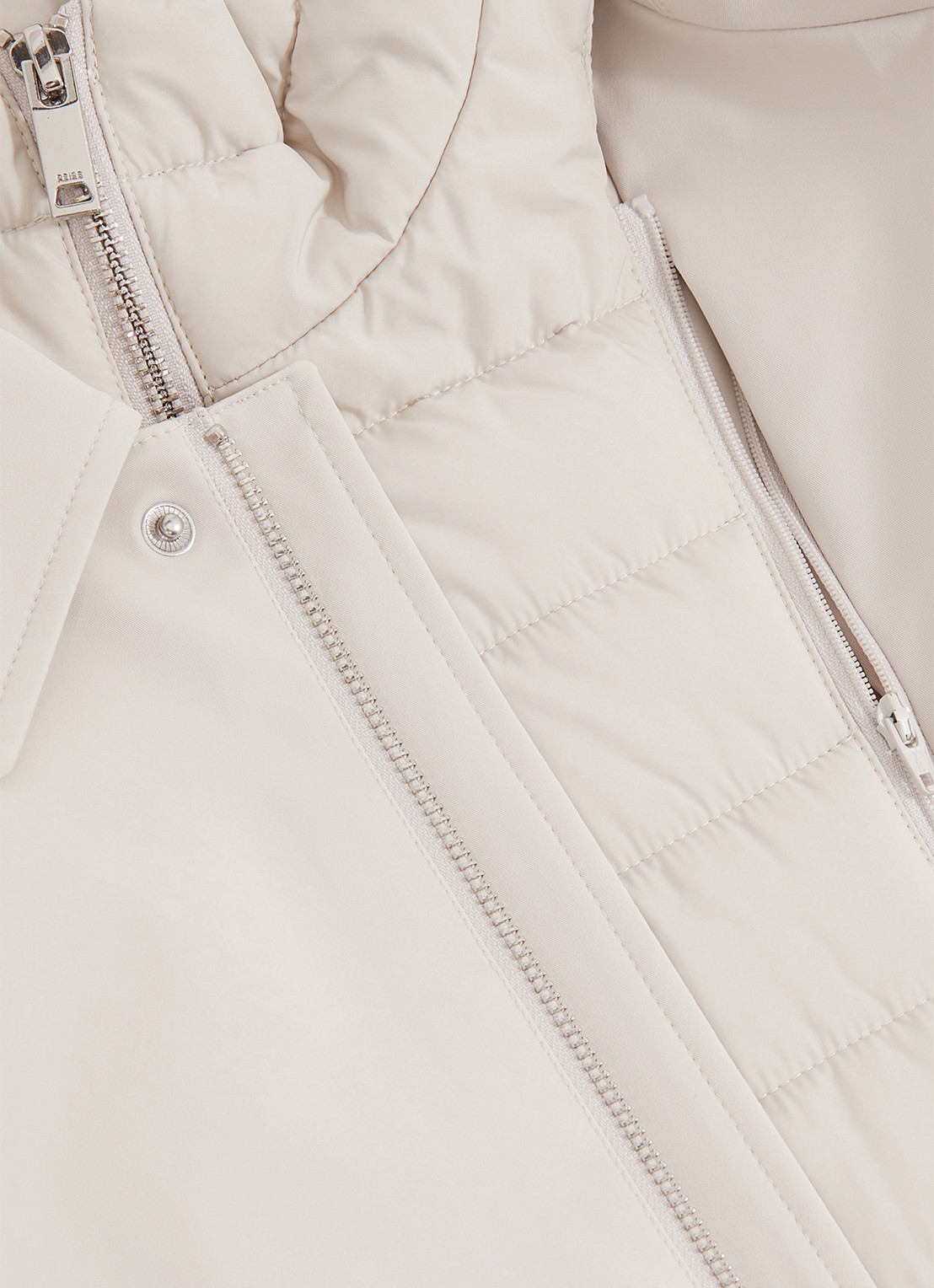 Reiss Logan jas met uitneembare binnenjas - detail 4 wit