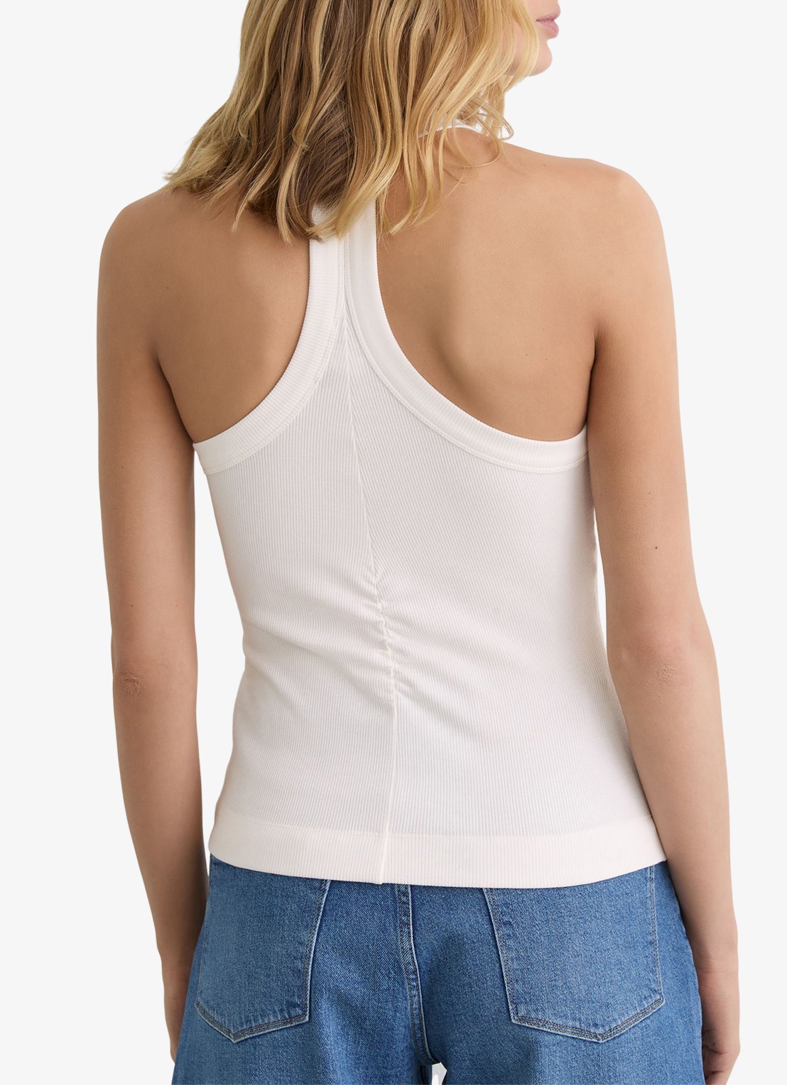 Reiss Lolana tanktop met ribstructuur - achterkant 6 wit