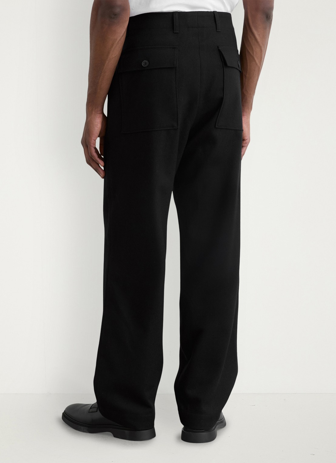 Reiss Loose fit pantalon met steekzakken - achterkant 6 black / zwart