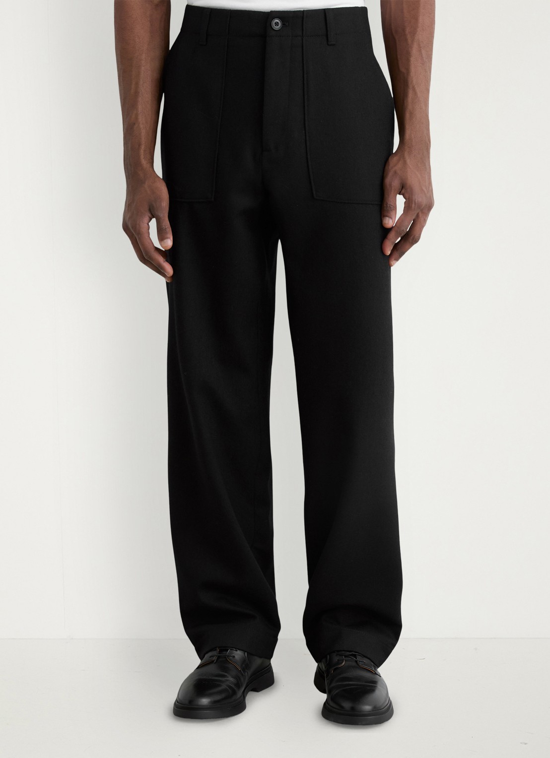 Reiss Loose fit pantalon met steekzakken - detail black / zwart