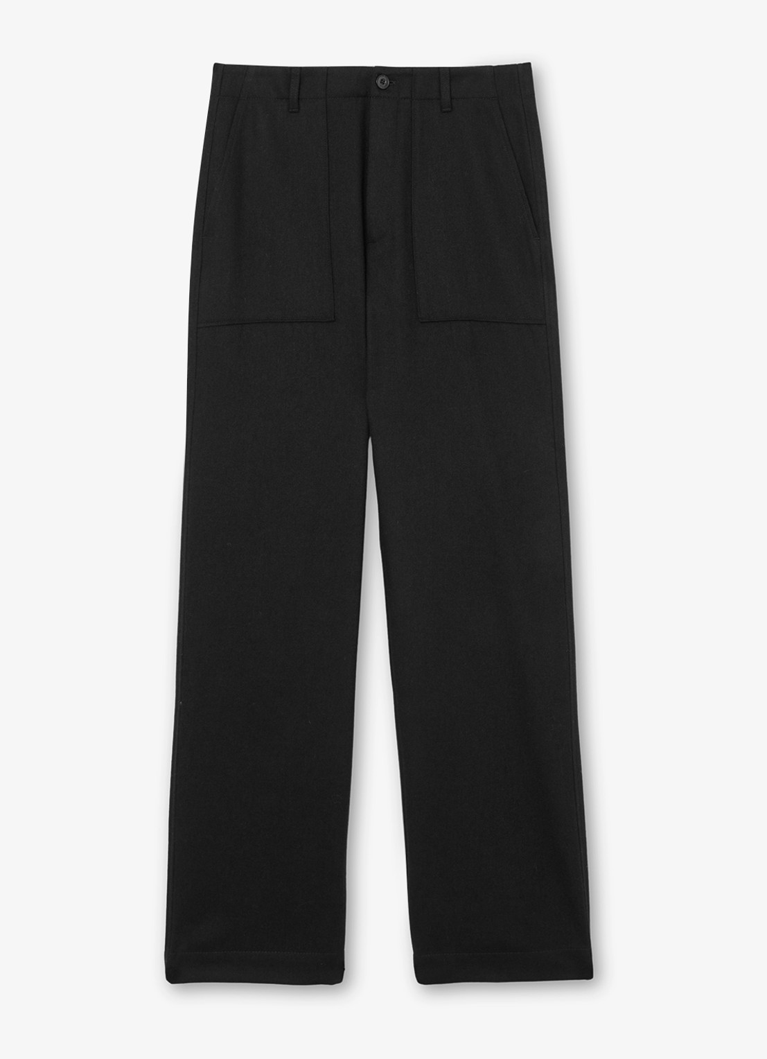 Reiss Loose fit pantalon met steekzakken - voorkant 4 black / zwart