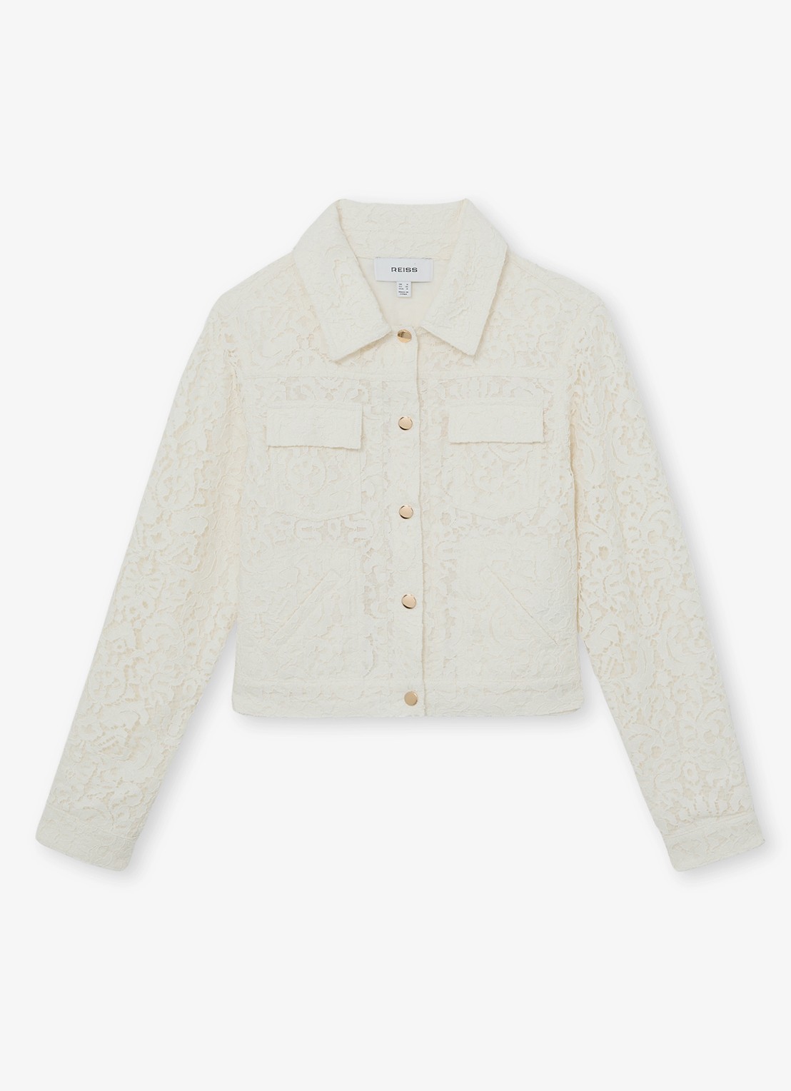 Reiss Lori jack met kant - voorkant 6 wit